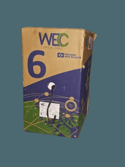 CABO REDE CAT6 (WEC) 4PX 24 AWG PRETO 305M INT
