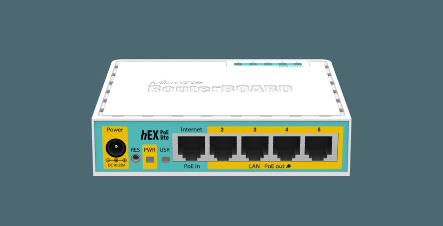 ROUTER BOARD (MIKROTIK) 750 UPR2 HEX LITE POE