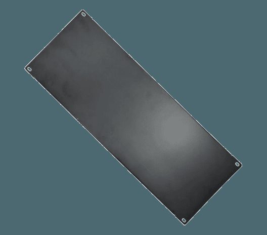 FRENTE FALSA FECHADA RACK (FIBRACEM) 4U 19POL PRETO