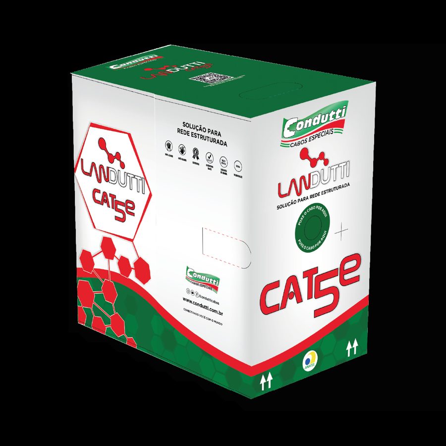 CABO REDE CAT5E COBRE (LANDUTTI) 4P BRANCO 305M INT