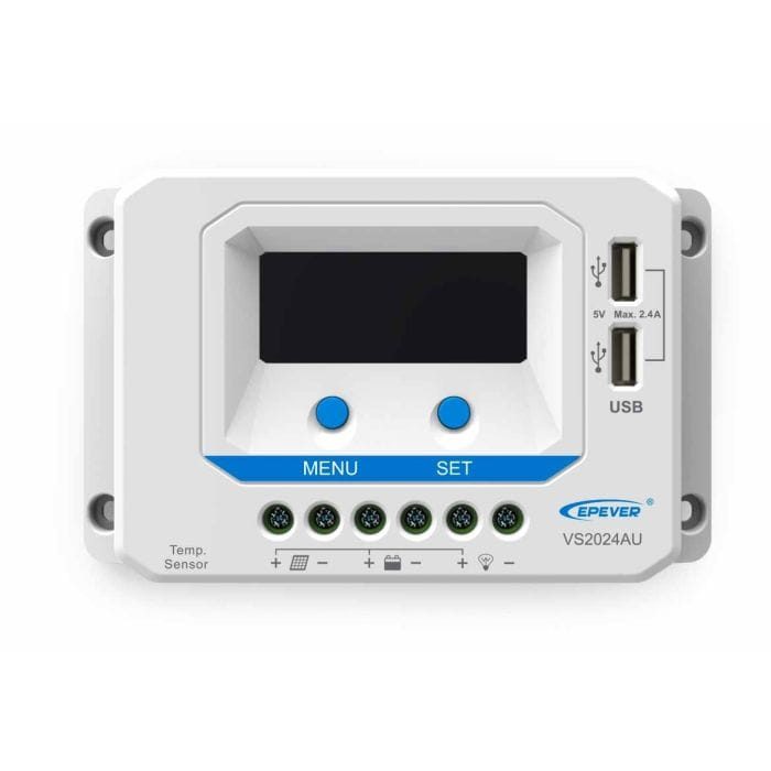CONTROLADOR CARGA SOLAR (EPEVER) 20A (PWM) VS2024AU (12/24V)