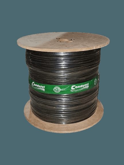 CABO REDE CFTV BLINDADO (CONDUTTI) 4P PRETO 500M