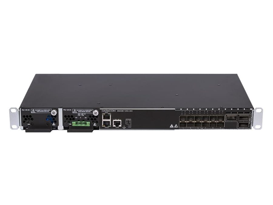SWITCH DATACOM (DM 4380 12XS-3CX) 10GBE SFPP S/ FONTE C/MPLS