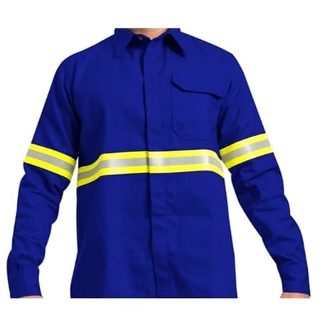 CAMISA NR10 ANTI-CHAMA AZUL GUARDIAN P