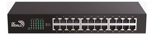 SWITCH (DC WORLD) 24 PORTAS 10/100/1000 MBPS