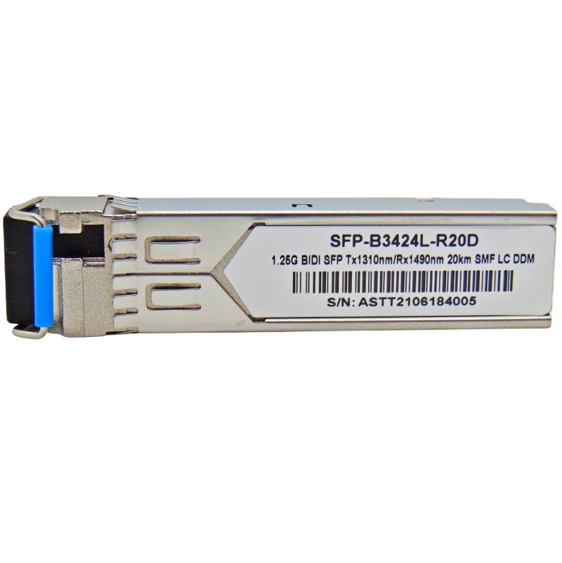 GBIC 1.25G 20KM BIDI LC DDM TX1310-RX1490NM B3424L-R20D